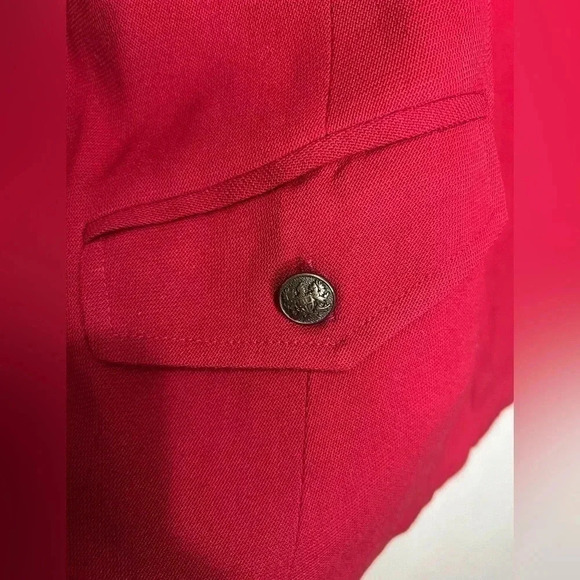 J.MCLAUGHLIN VINTAGE Red Blazer Made in USA Size 10 - Picture 4 of 10